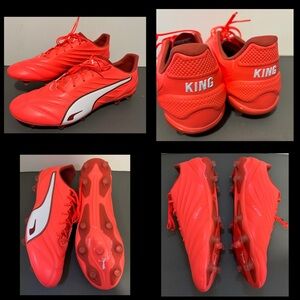 PUMA King Pro FG/AG FG/AG Firm/Multi-Ground Soccer Cleats Red sz 11 new no box